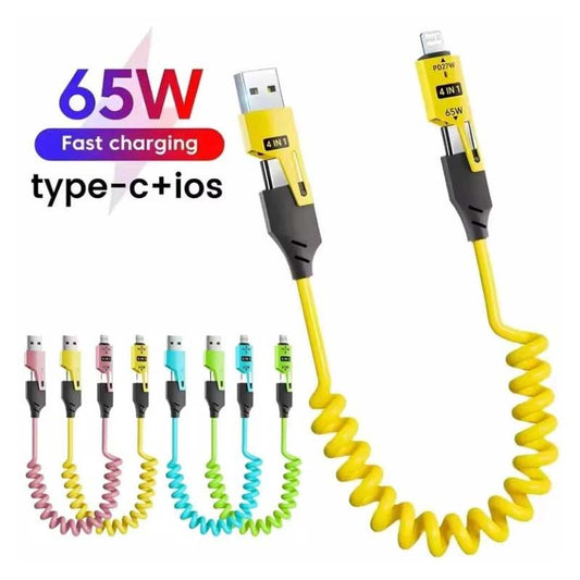 20 יחידות - כבל טעינה 4 ב-1