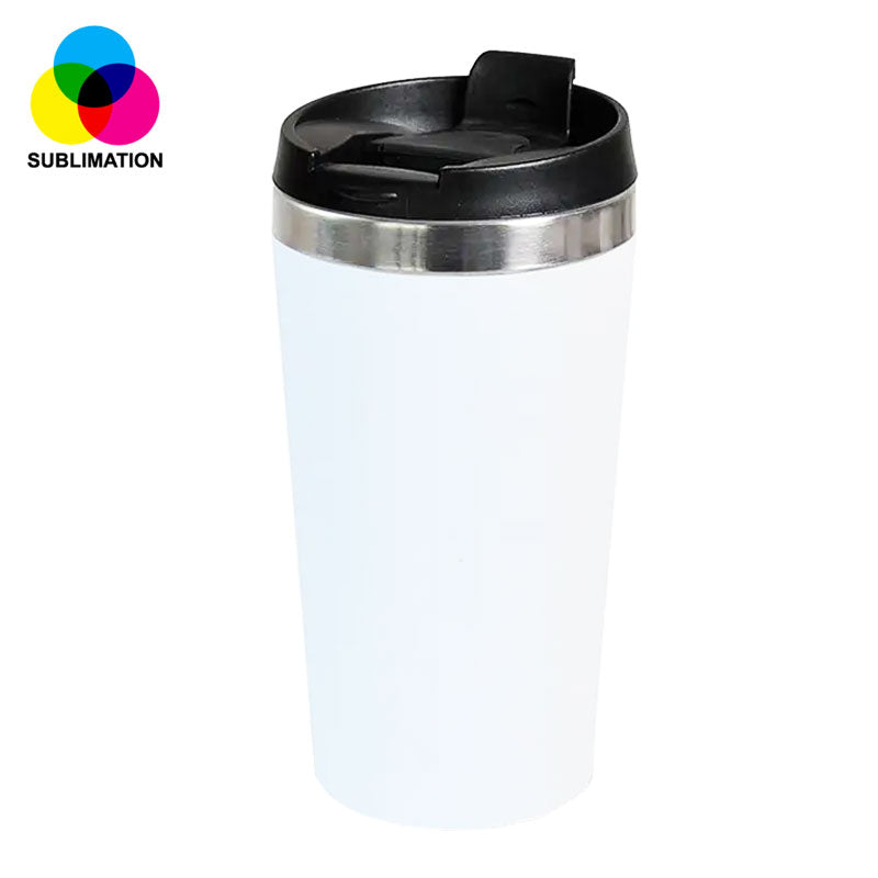 ספל טרמי נירוסטה 400 מ"ל לבן סובלימציה