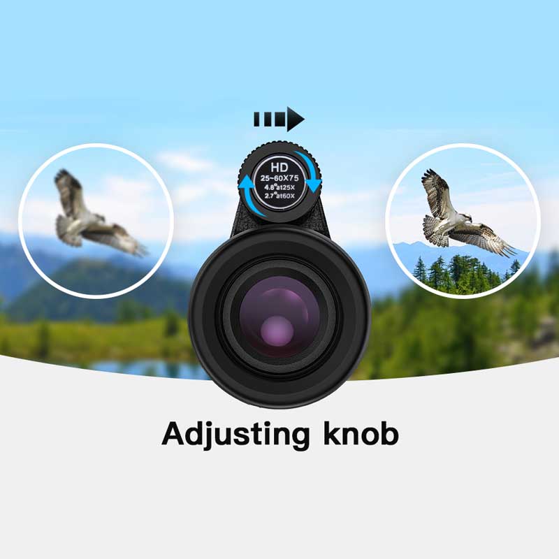 טלסקופ זום מקצועי TELESTAR 60X75 עם חצובה שולחנית