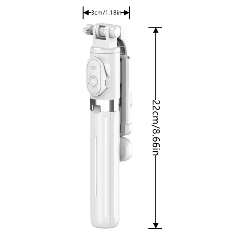 מוט סלפי עם חצובה ותאורה