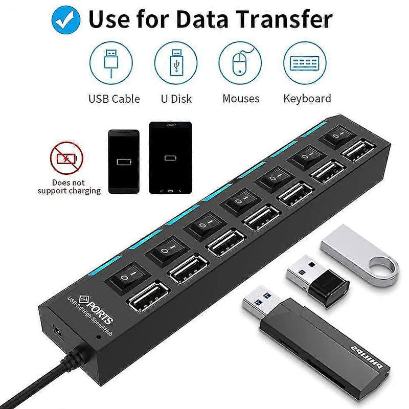 מפצל USB - 7 כניסות
