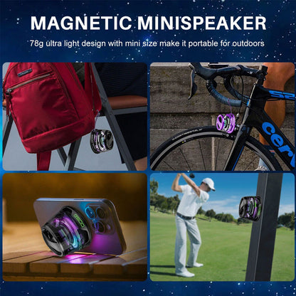 מיני רמקול מגנטי עם תאורה