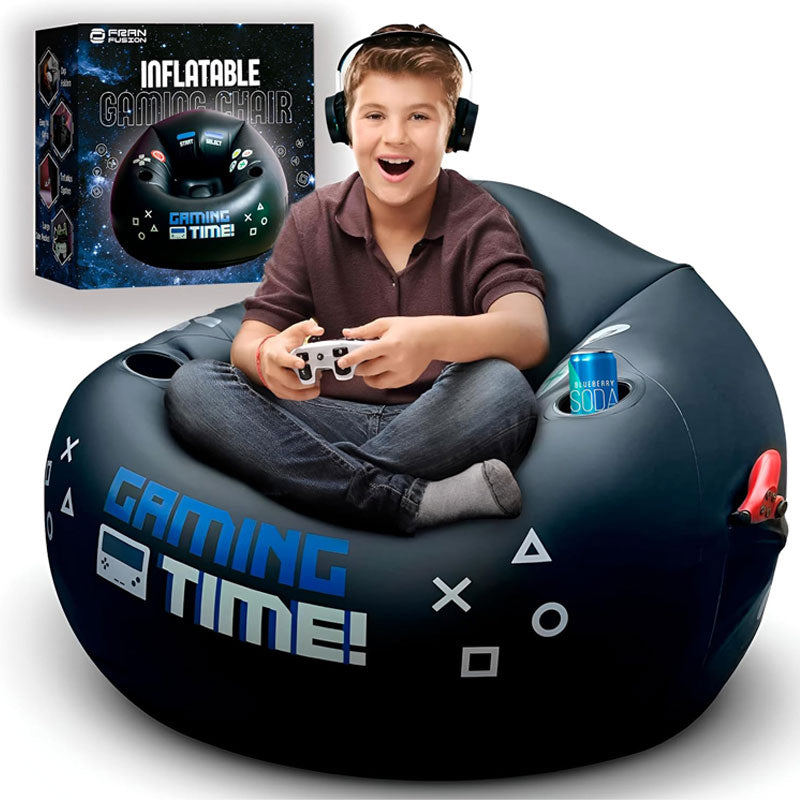 כיסא גיימינג והדום מתנפח לילדים