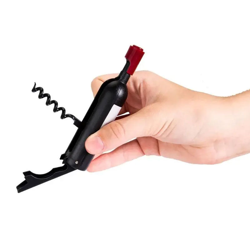 פותחן בקבוקי יין בצורת בקבוק יין