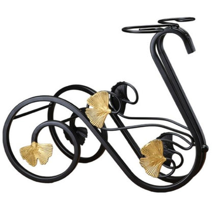 מעמד לבקבוק יין וכוסות בעיצוב ברבור