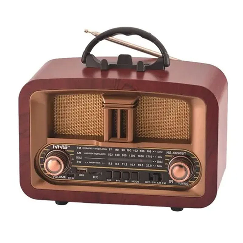 רדיו רטרו NS-6650BT בלוטוס נטען