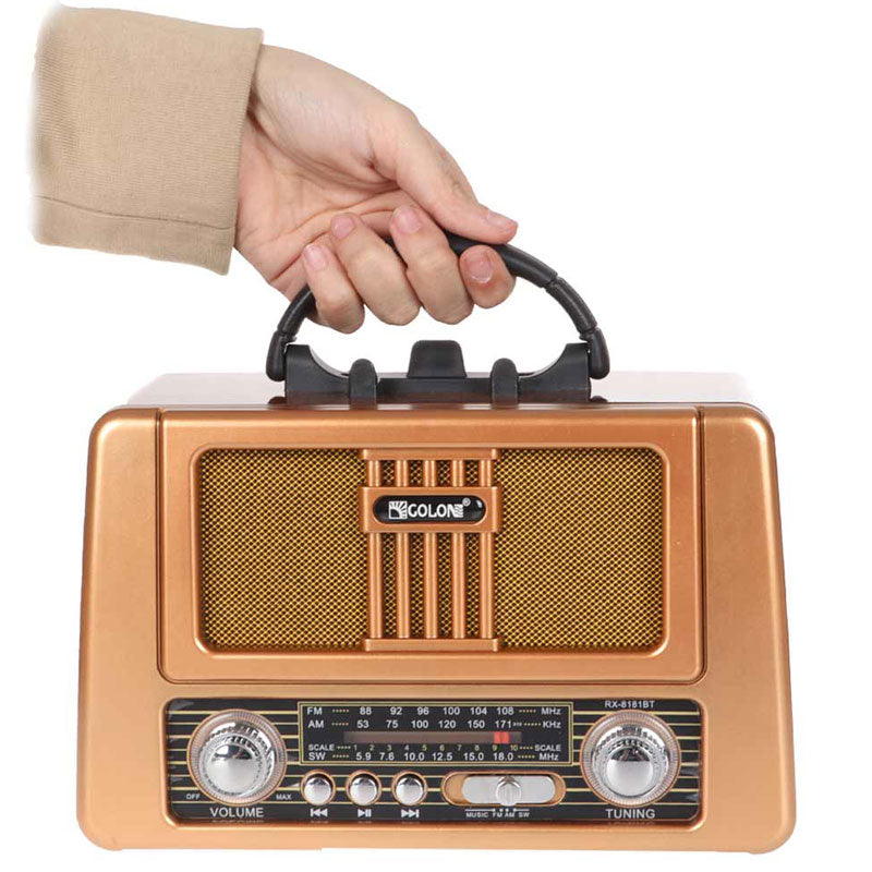 רדיו רטרו RX-BT8181T בלוטוס נטען