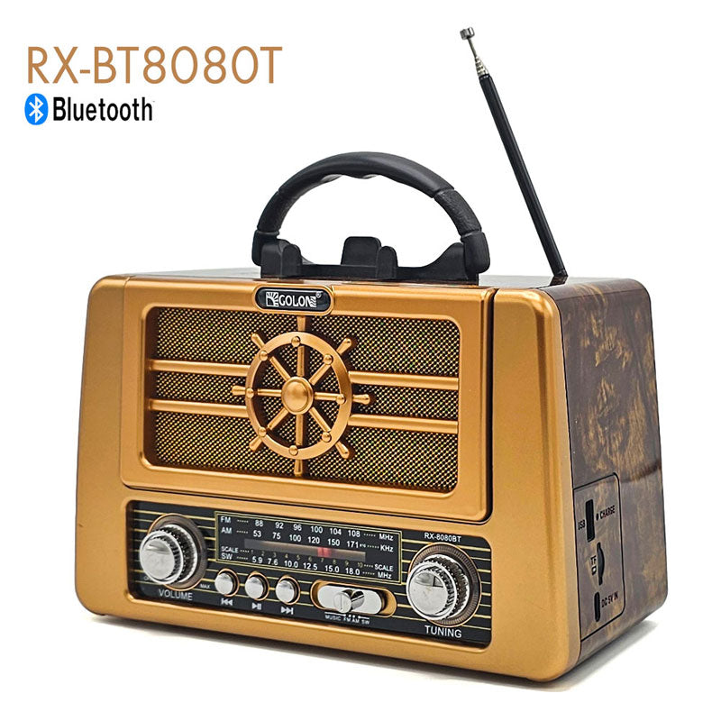 רדיו רטרו RX-BT8080T בלוטוס נטען