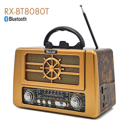רדיו רטרו RX-BT8080T בלוטוס נטען