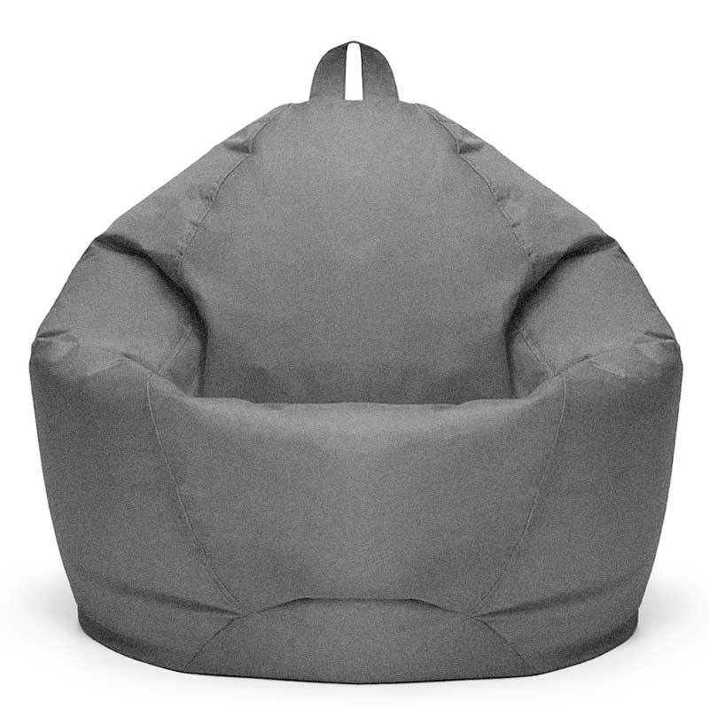 פוף לילדים - אפור