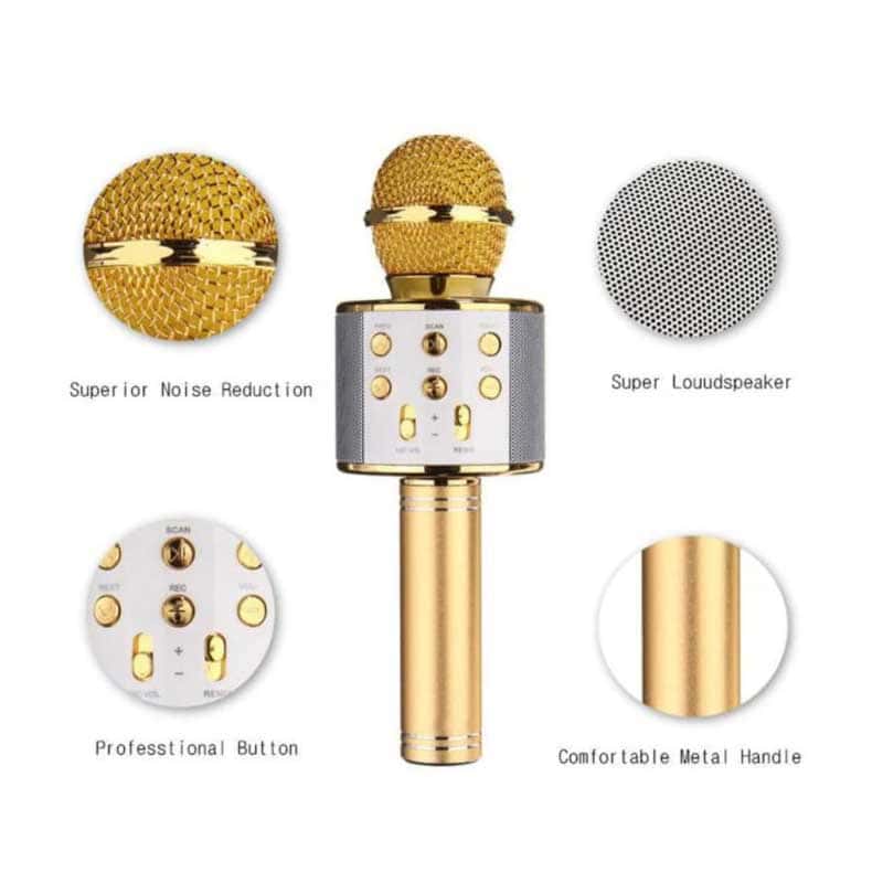 מיקרופון קריוקי עם רמקול מובנה