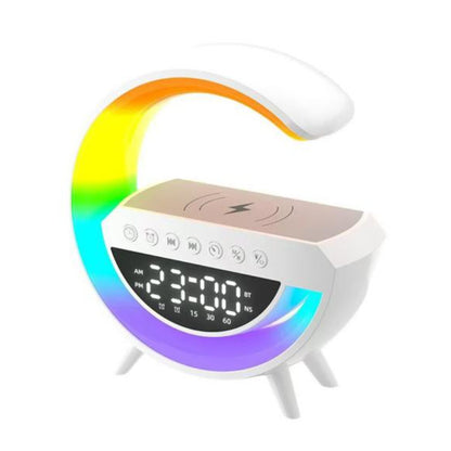 מיני רמקול בלוטוס G עם תאורה ומשטח טעינה