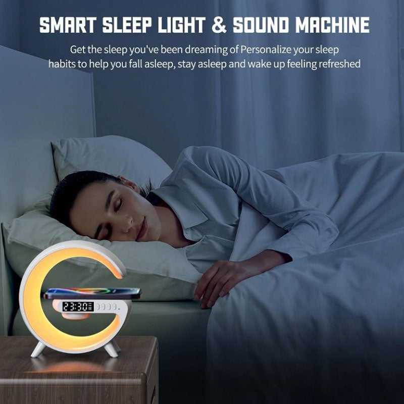 מיני רמקול G63 עם תאורה ומשטח טעינה