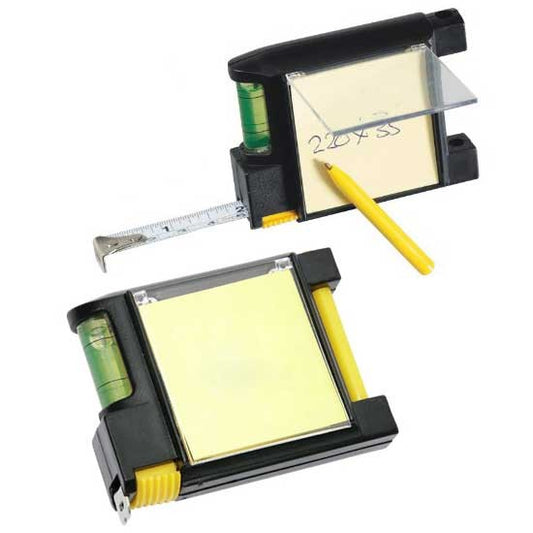 מטר משולב עם עט, דפי ממו ופלס