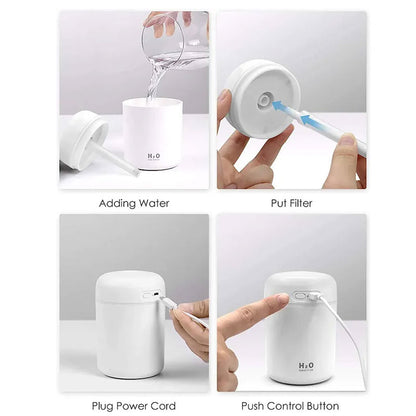 מפיץ ריח עם תאורה צבעונית