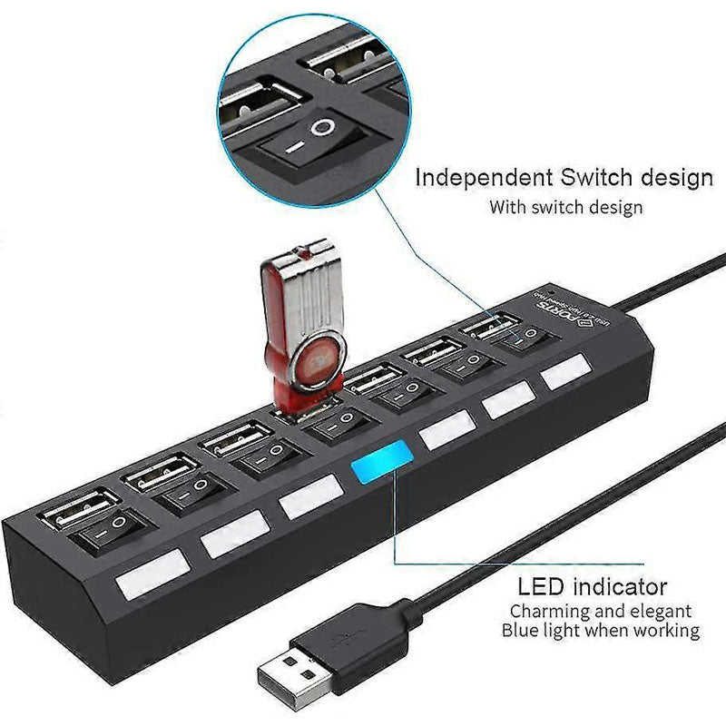 מפצל USB - 7 כניסות