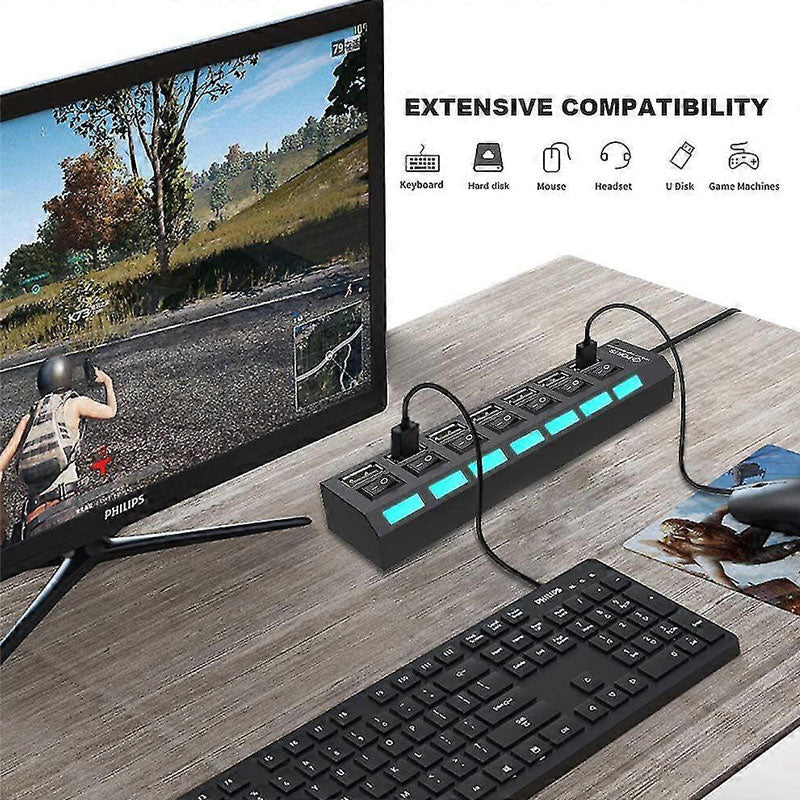 מפצל USB - 7 כניסות