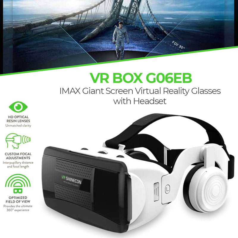 משקפי VR מקצועיות עם שלט ואוזניות